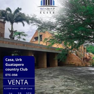 ETC-056 Casa en Venta Urbanismo Guataparo Country Club