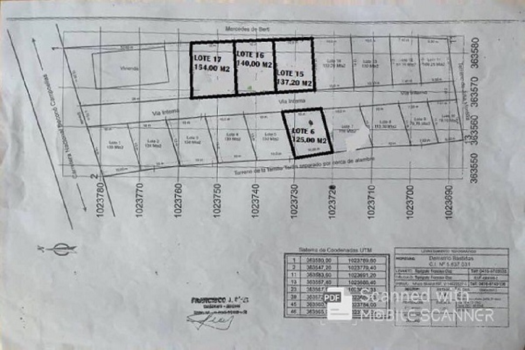 PLT-335 Terreno en Venta Segunda Sabana - Imagen 2